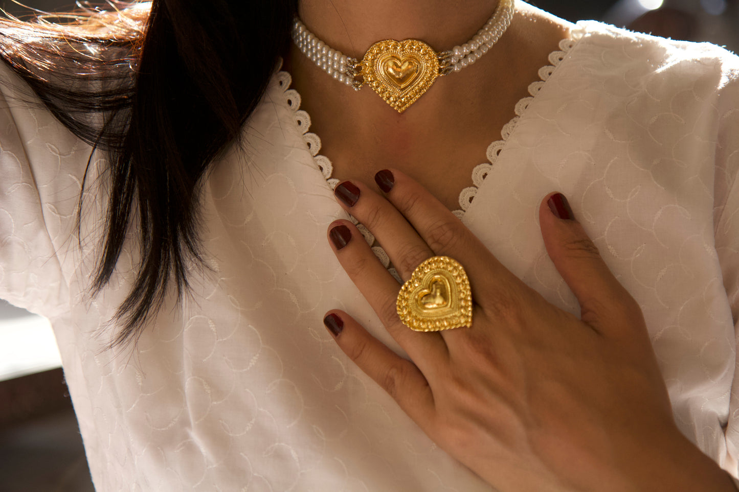 GOLD PLATED DIL KHUSH CHOKAR