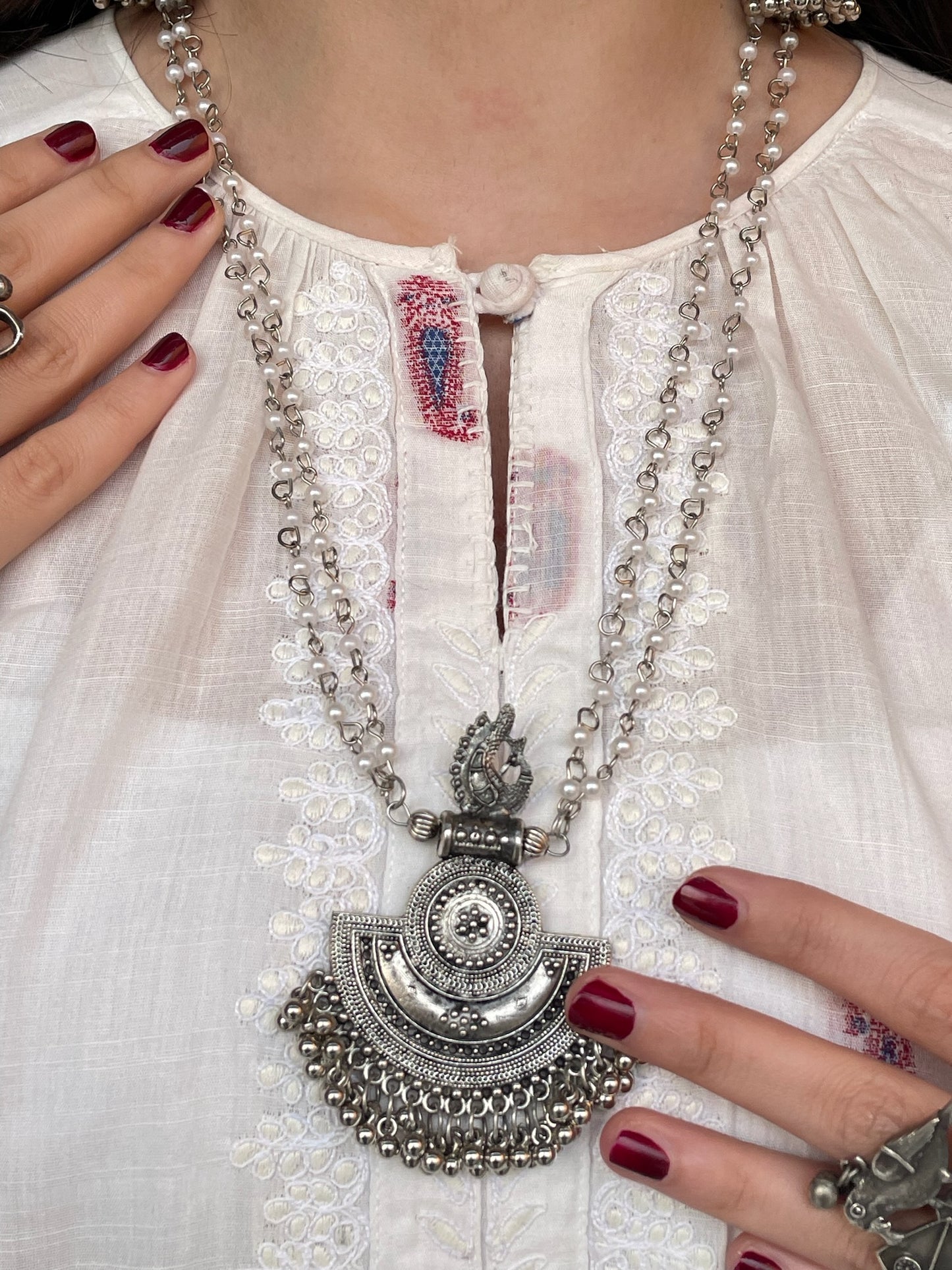 Swan Pearl Mala