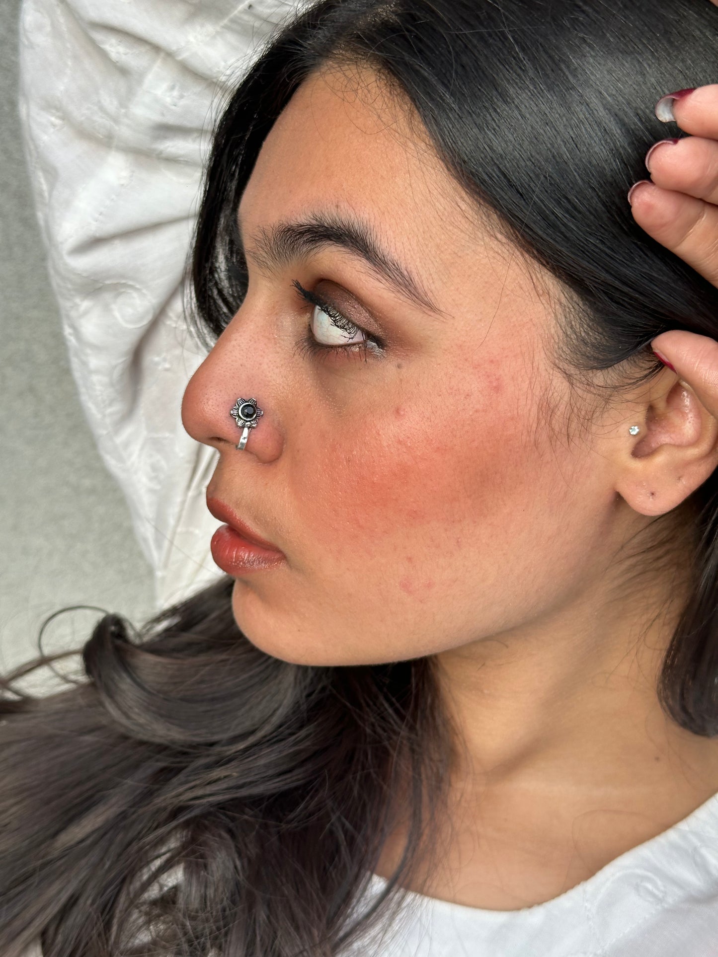 Black Flower Noseclip