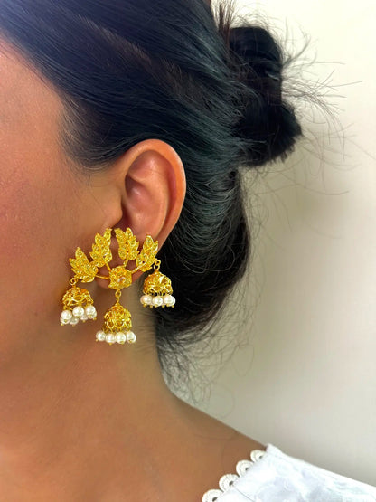 Munira Gold Plated Jhumky