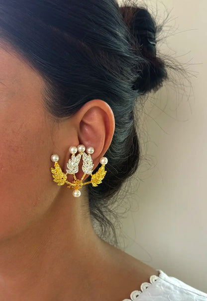 Rubab Pearl Gold Plated earring