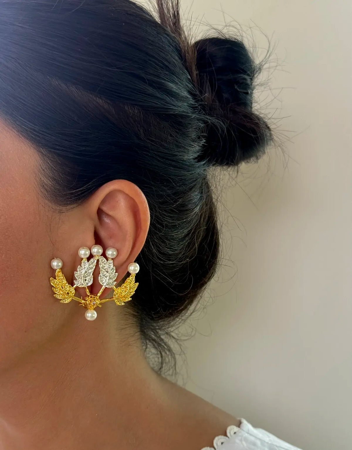 Rubab Pearl Gold Plated earring