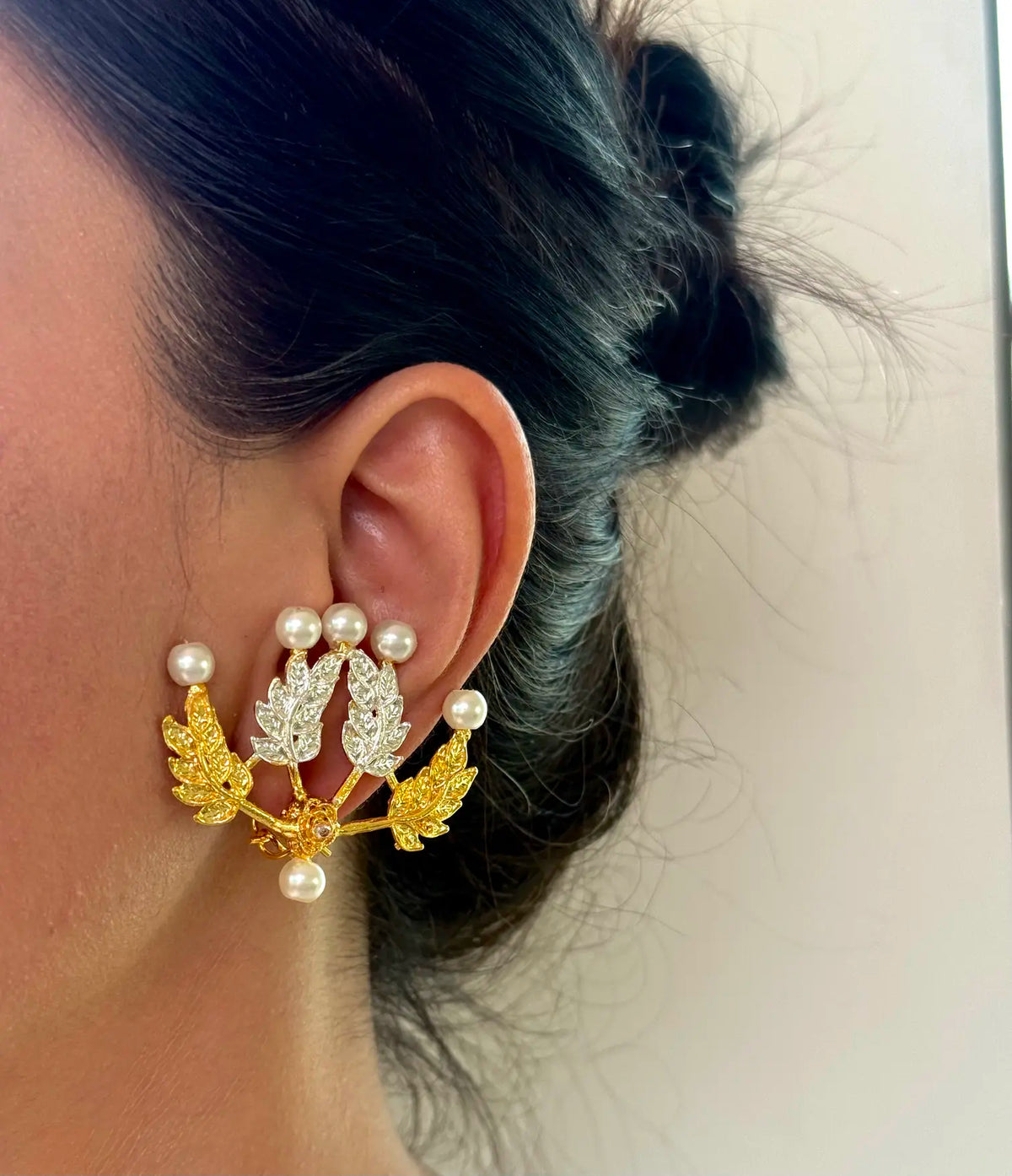 Rubab Pearl Gold Plated earring