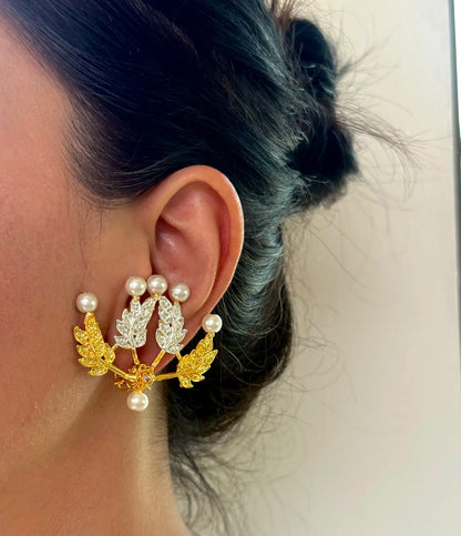 Rubab Pearl Gold Plated earring