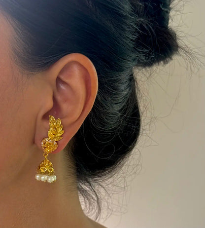 Zardozi jhumki
