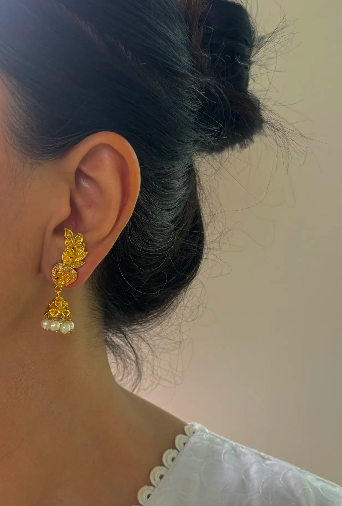 Zardozi jhumki
