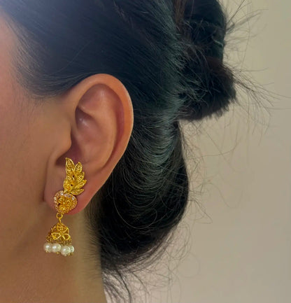 Zardozi jhumki
