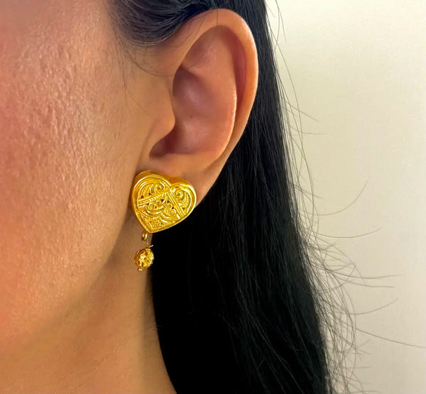 Dilbar Gold Plated Earrings