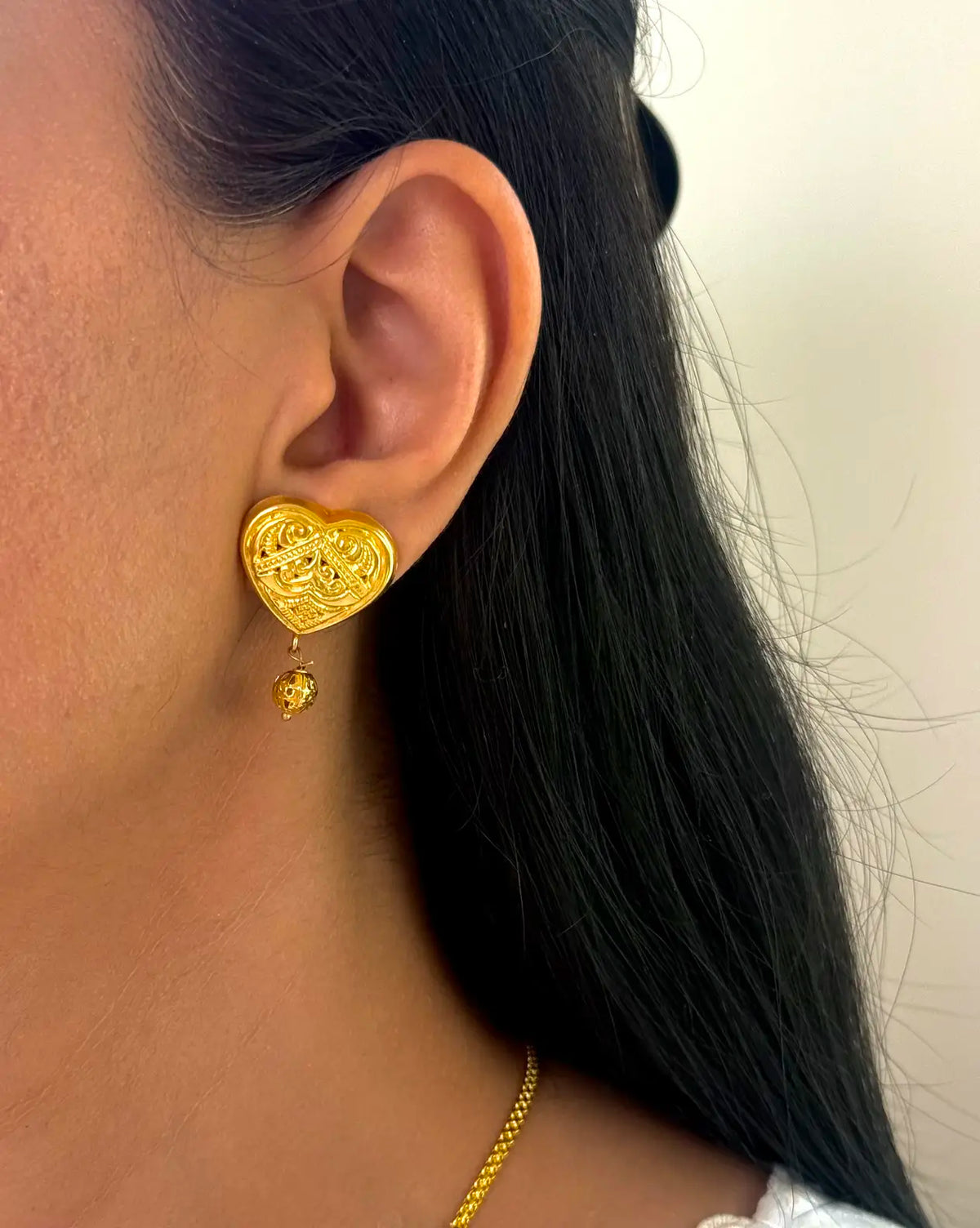 Dilbar Gold Plated Earrings