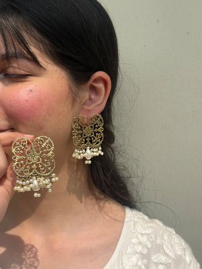 Maharani pearl earrings
