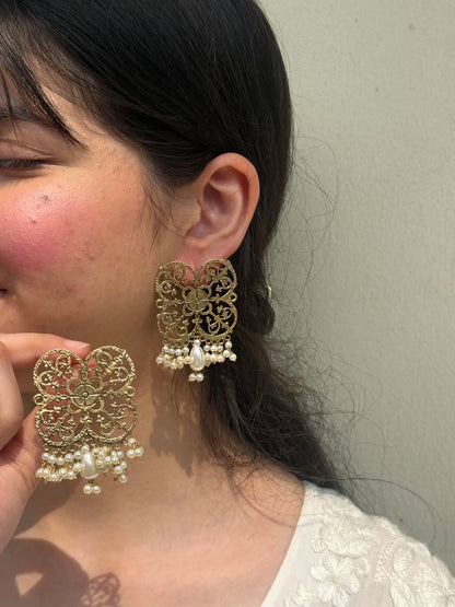 Maharani pearl earrings