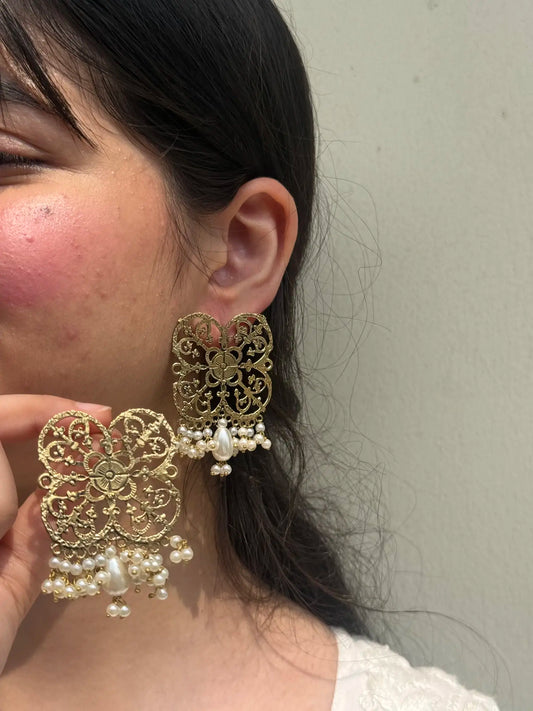 Maharani pearl earrings