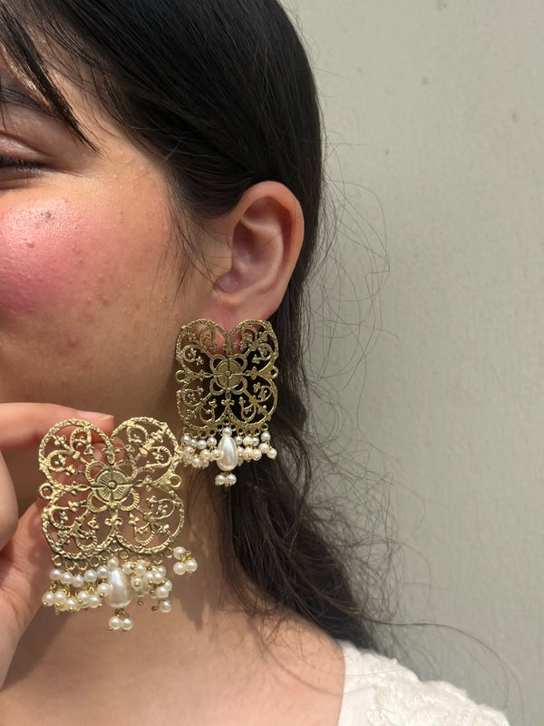 Maharani pearl earrings