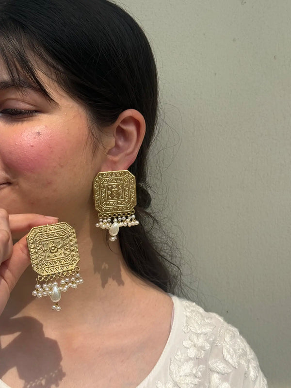 Meenakari earrings