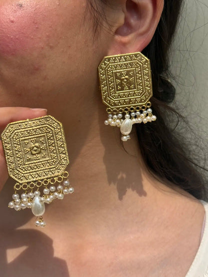 Meenakari earrings
