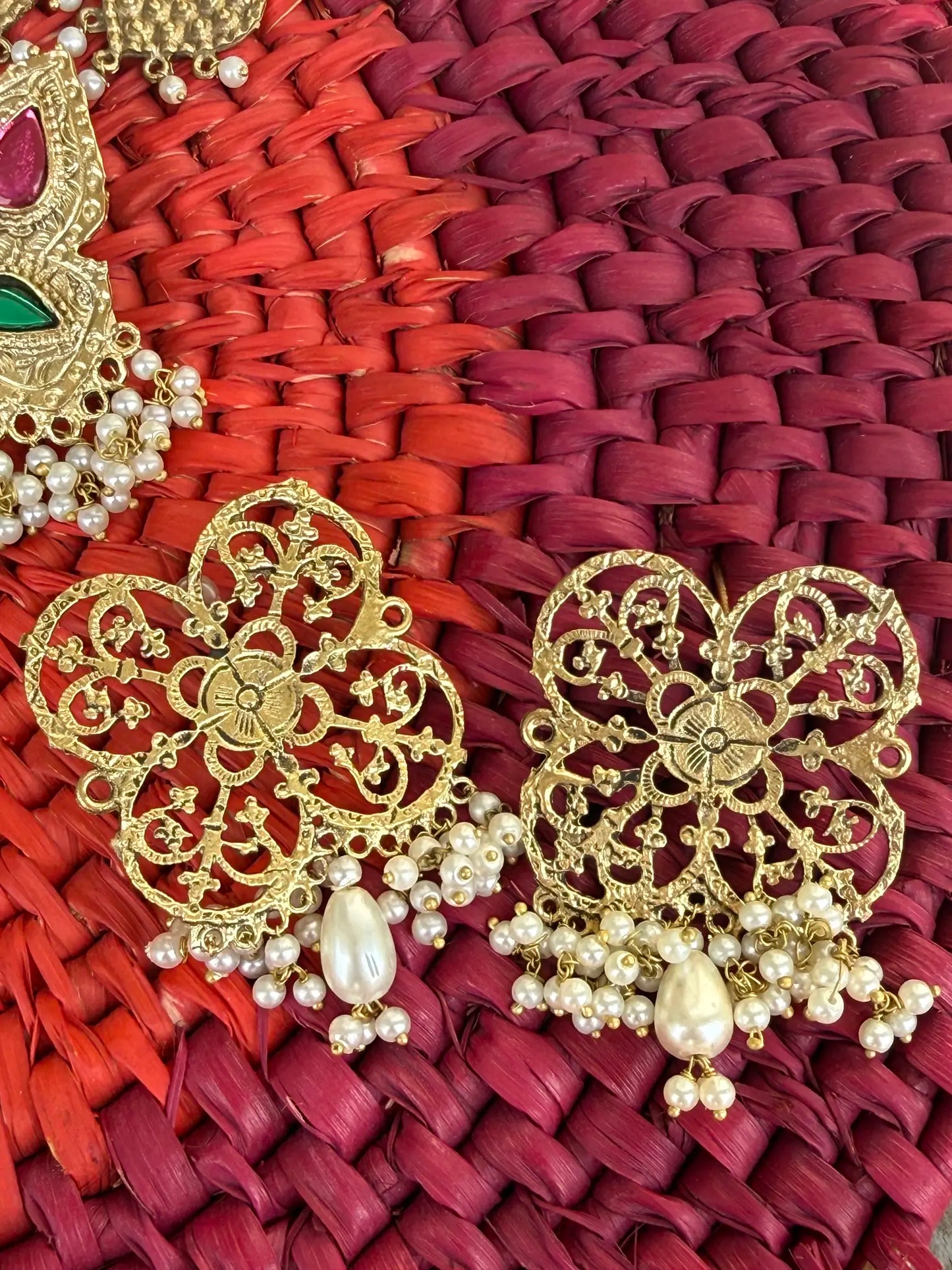 Maharani pearl earrings