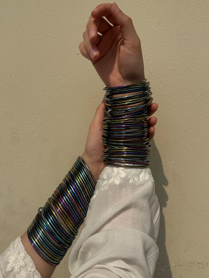 Mahira Ombre glass bangles