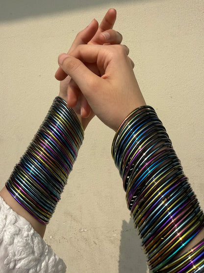 Mahira Ombre glass bangles