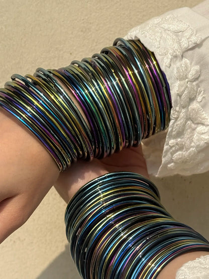 Mahira Ombre glass bangles