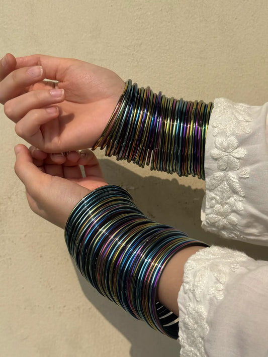 Mahira Ombre glass bangles