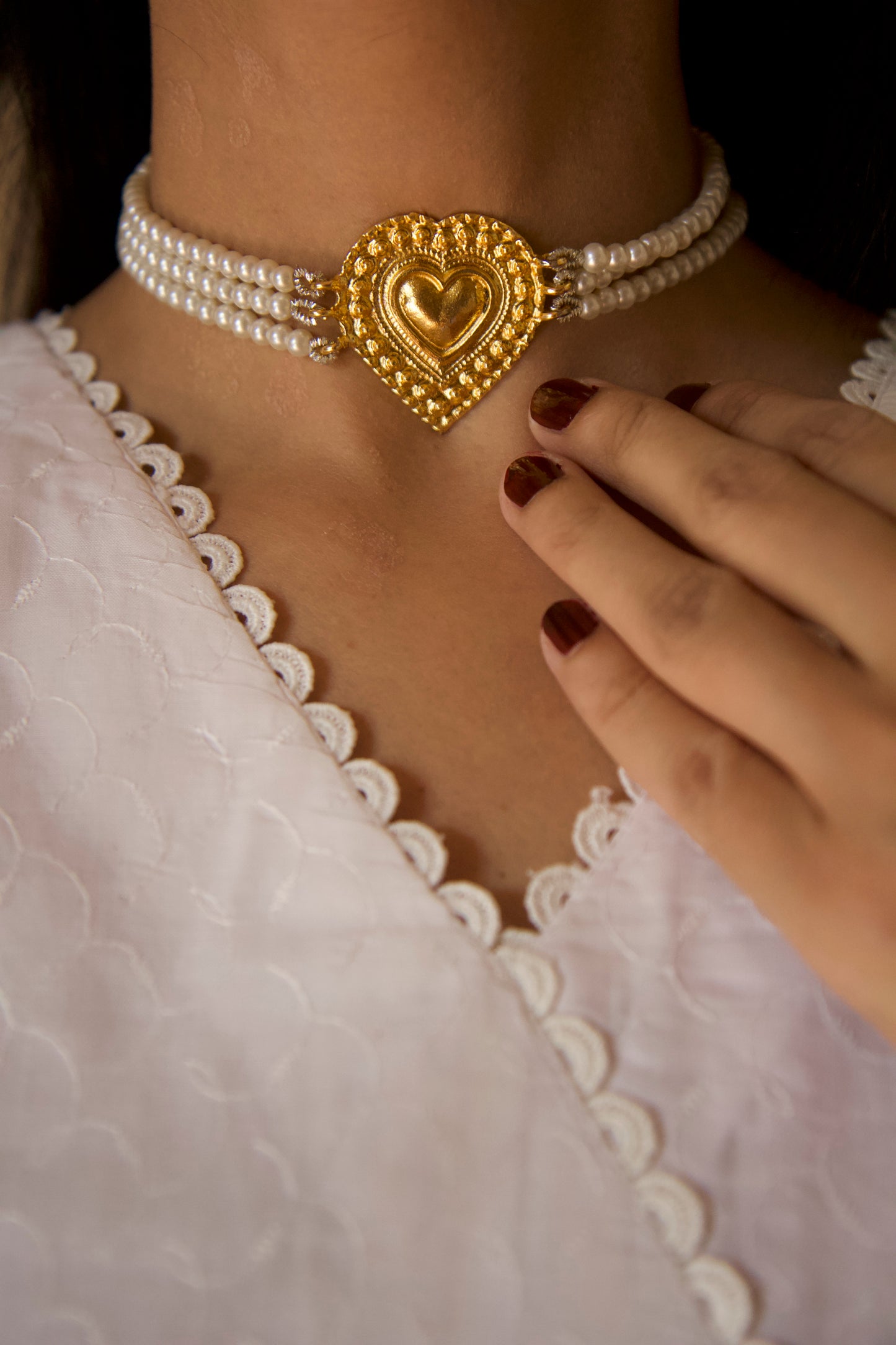 GOLD PLATED DIL KHUSH CHOKAR