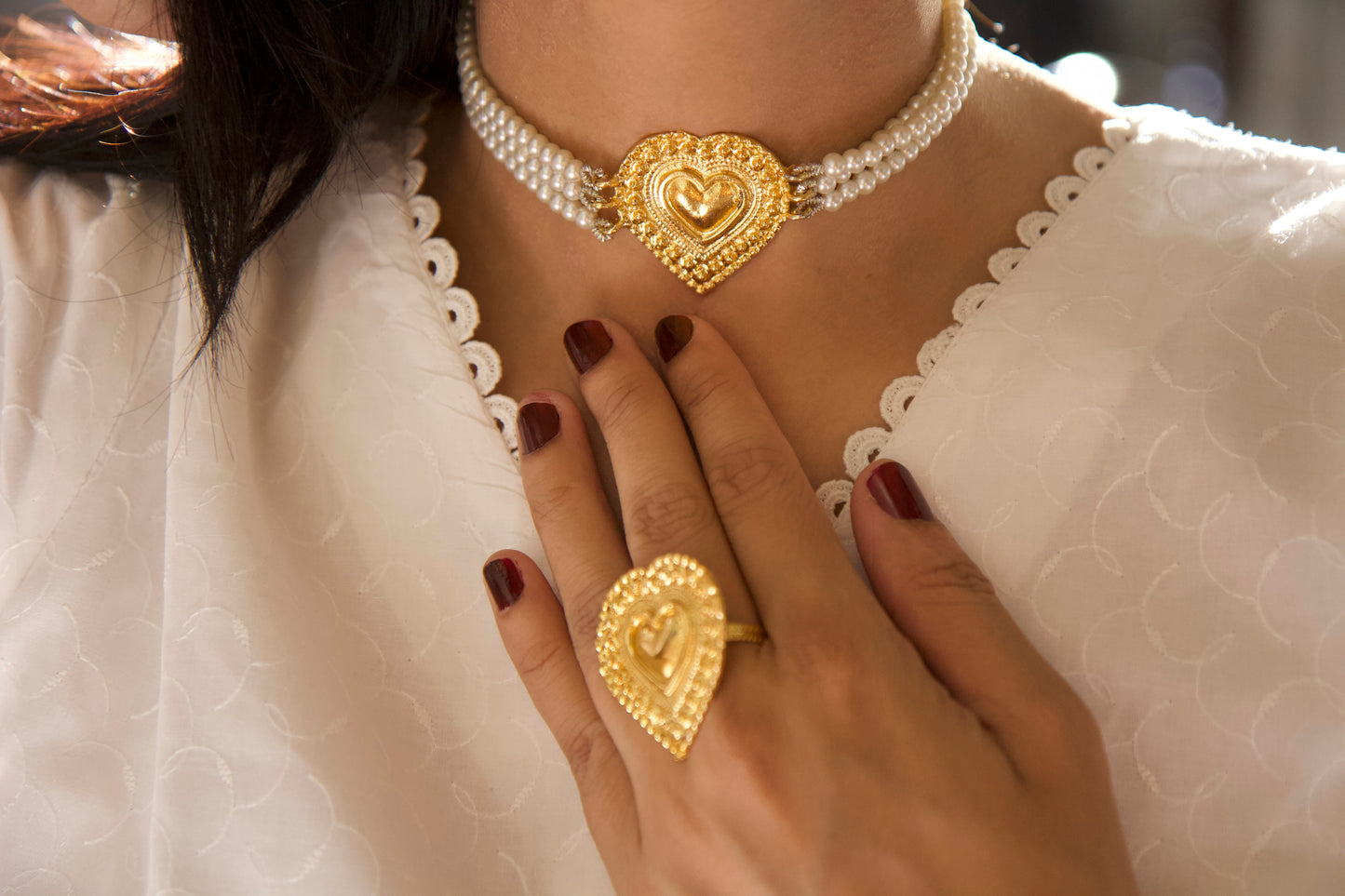 GOLD PLATED DIL KHUSH CHOKAR