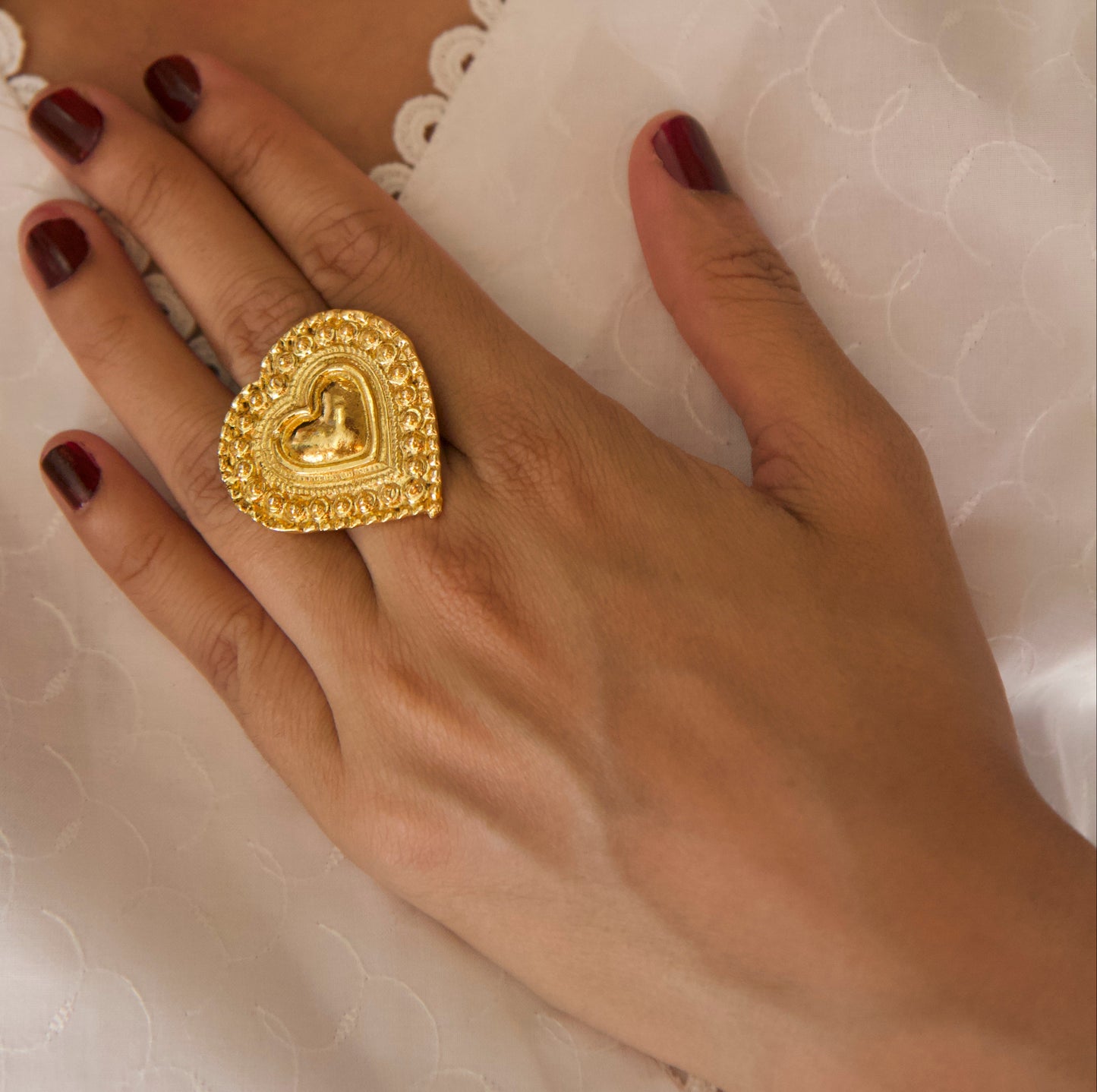GOLD PLATED DIL KHUSH RING (Adjustable)