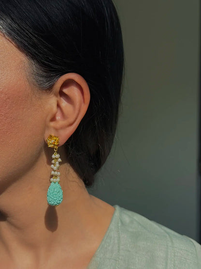 Whimsical Blue Earrings