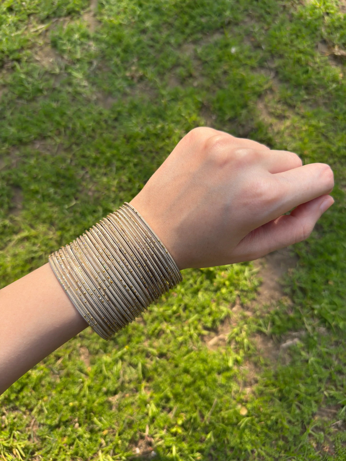 Gulbahar Metal Bangle Set