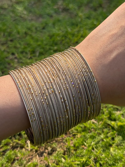 Gulbahar Metal Bangle Set