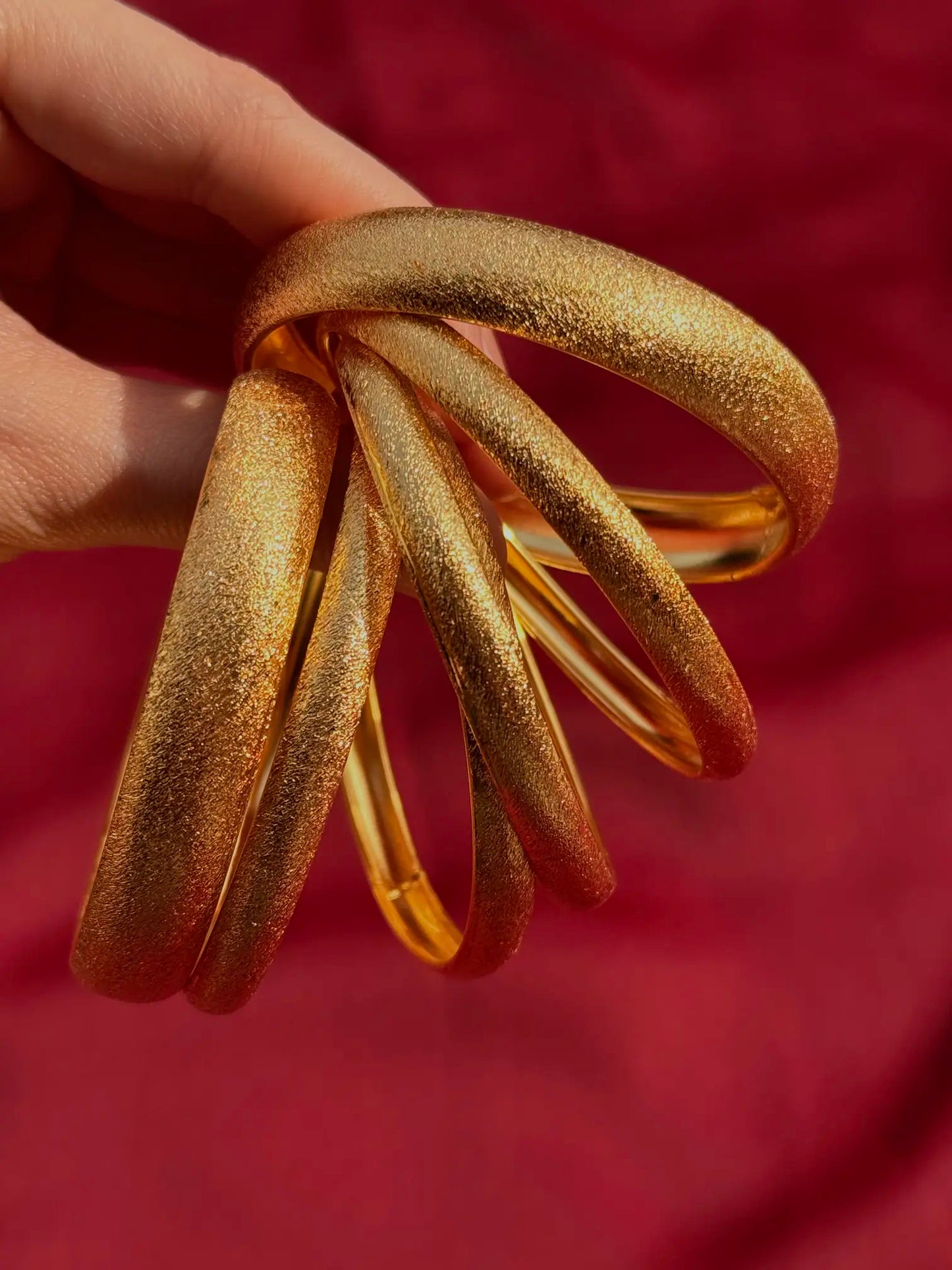 Mah e Noor Gold Bangle Set