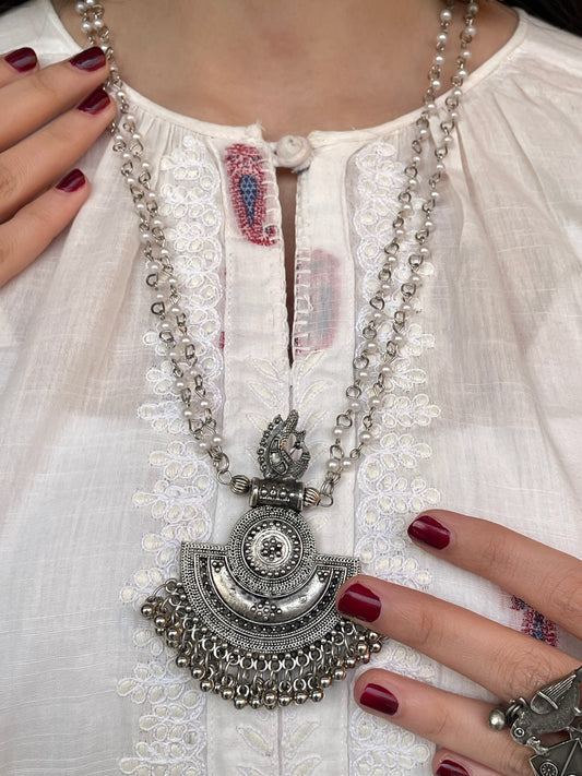 Swan Pearl Mala
