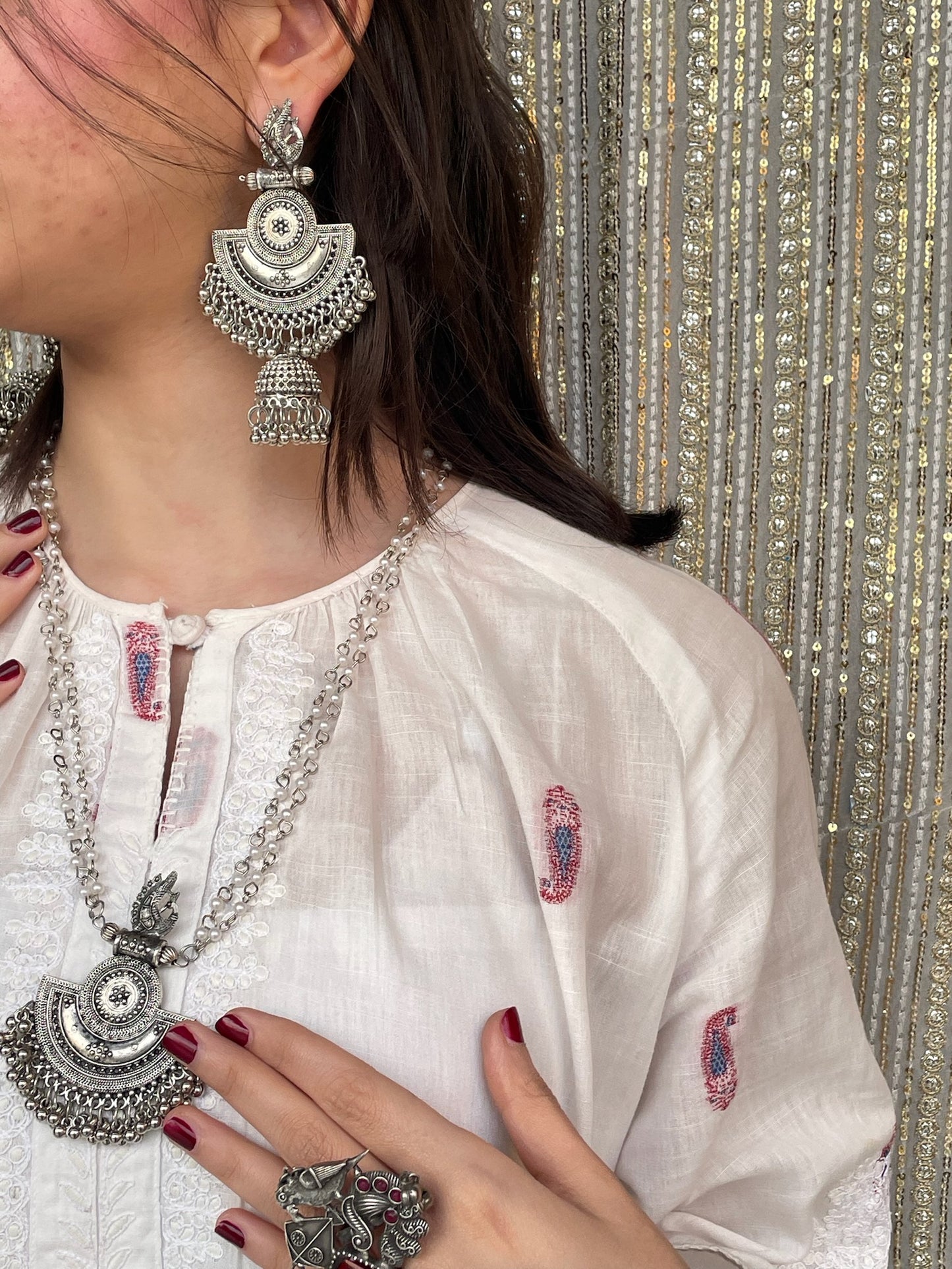 Swan Pearl Mala
