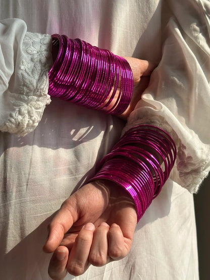 Chatpatti Pink Bangle Set