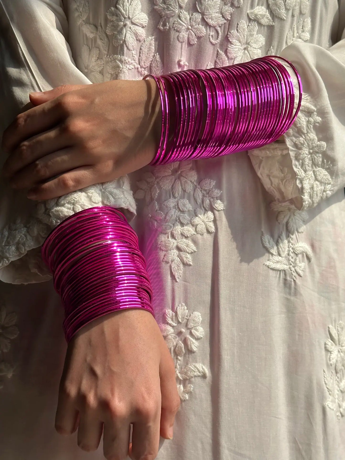Chatpatti Pink Bangle Set