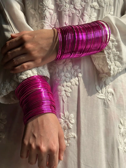 Chatpatti Pink Bangle Set