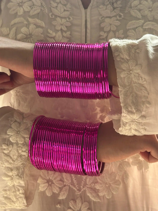 Chatpatti Pink Bangle Set