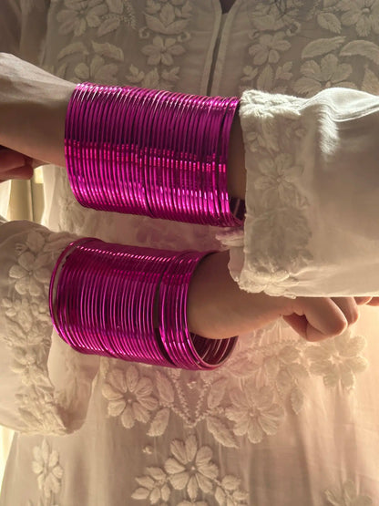 Chatpatti Pink Bangle Set