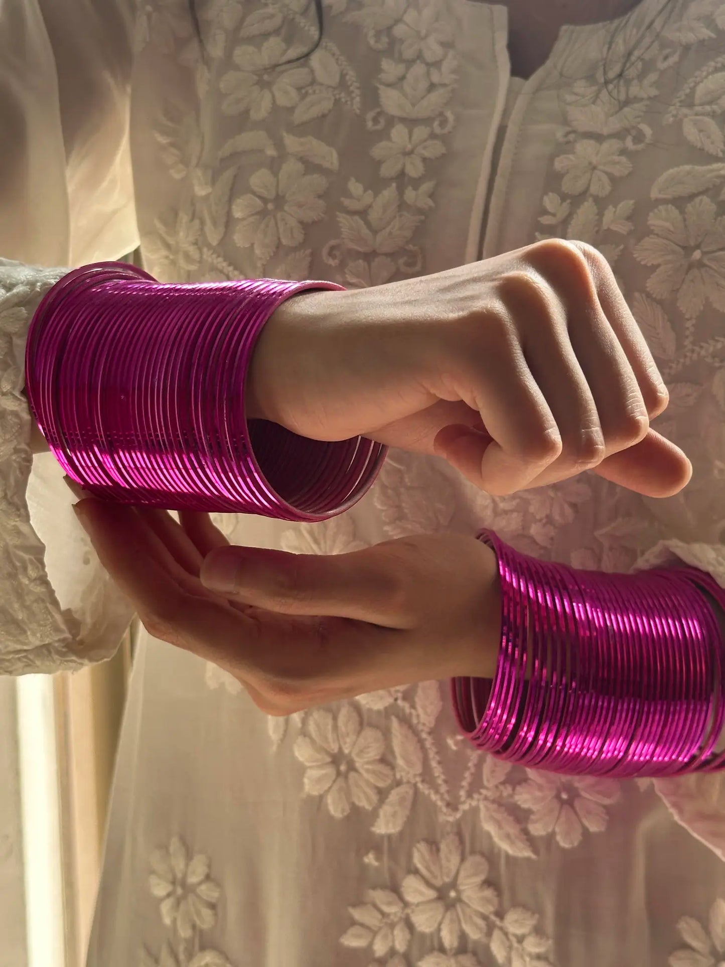 Chatpatti Pink Bangle Set