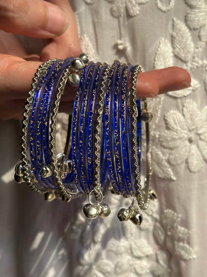 Royal Blue Rain Drop Churiyan