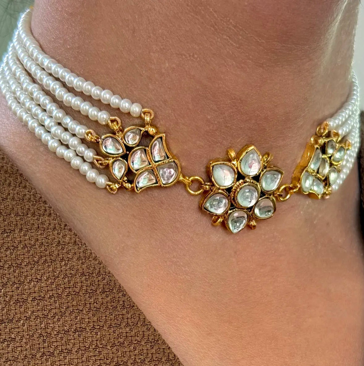 Nina Kundan Pakistani jewellery set