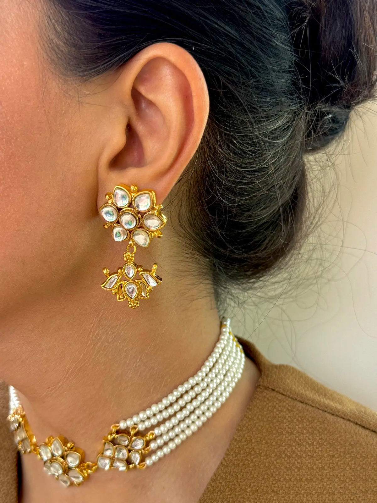 Nina Pakistani Kundan earrings for women
