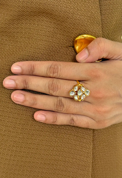 Nina traditional Kundan jewelry ring