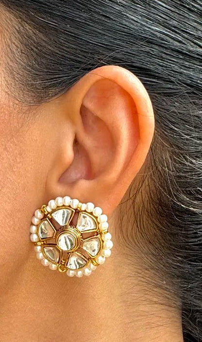 Noore Pakistani Kundan earrings for women
