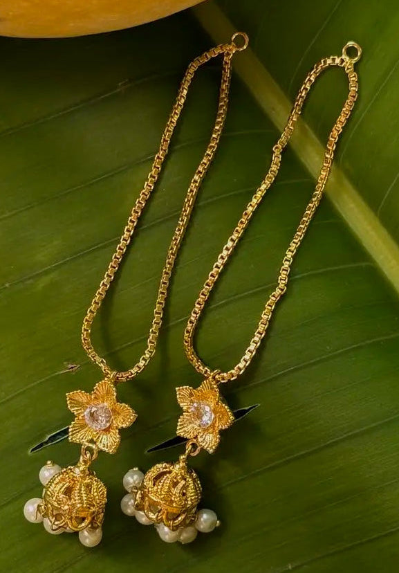 Premium gold plated chain earrings designed for comfortable all-day wear
